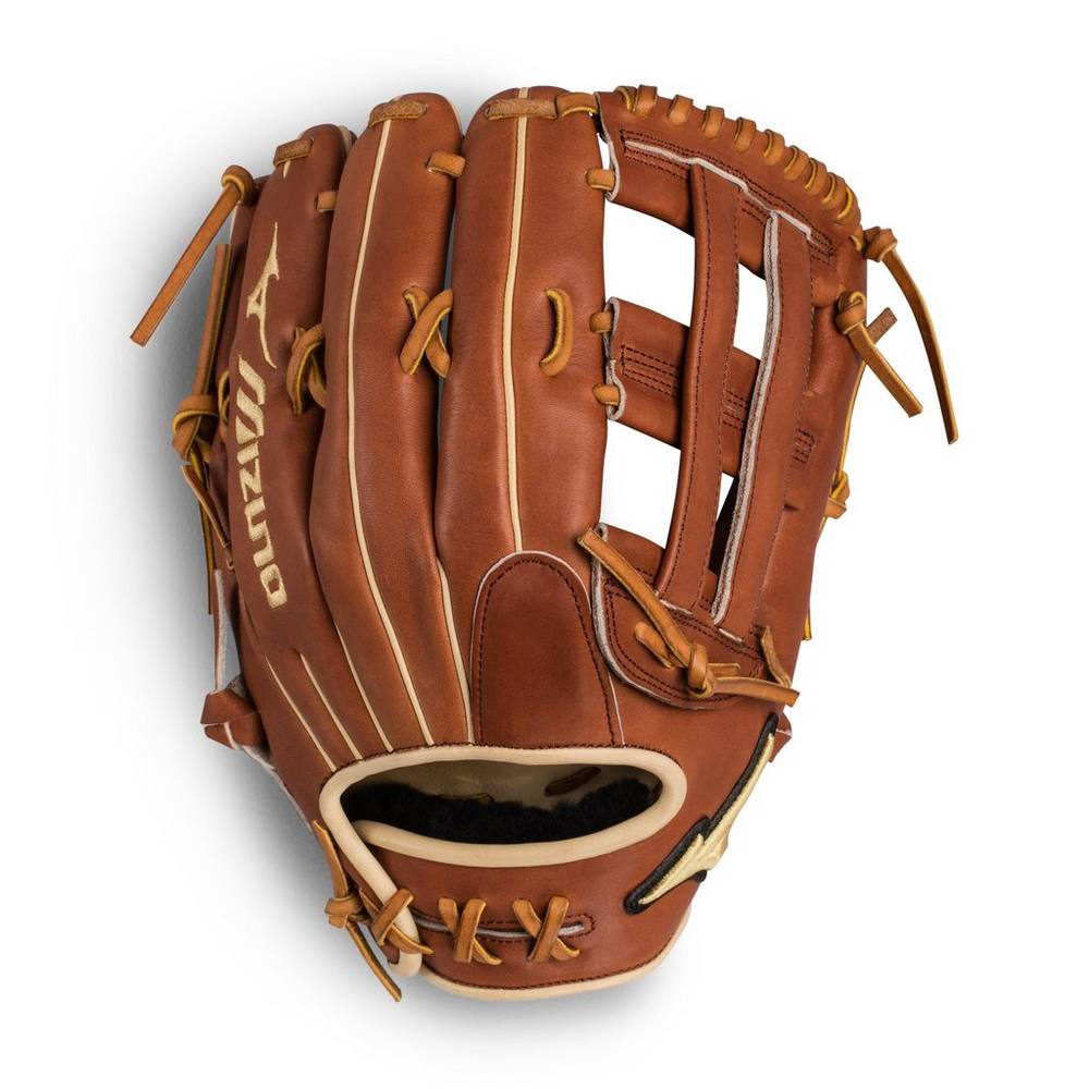 Mens Mizuno Pro Select Outfield 12.75" - Deep Pocket Baseball Gloves Brown Philippines (UFQNMW953)